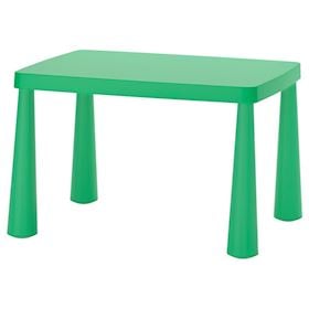 Children's table IKEA MAMMUT green